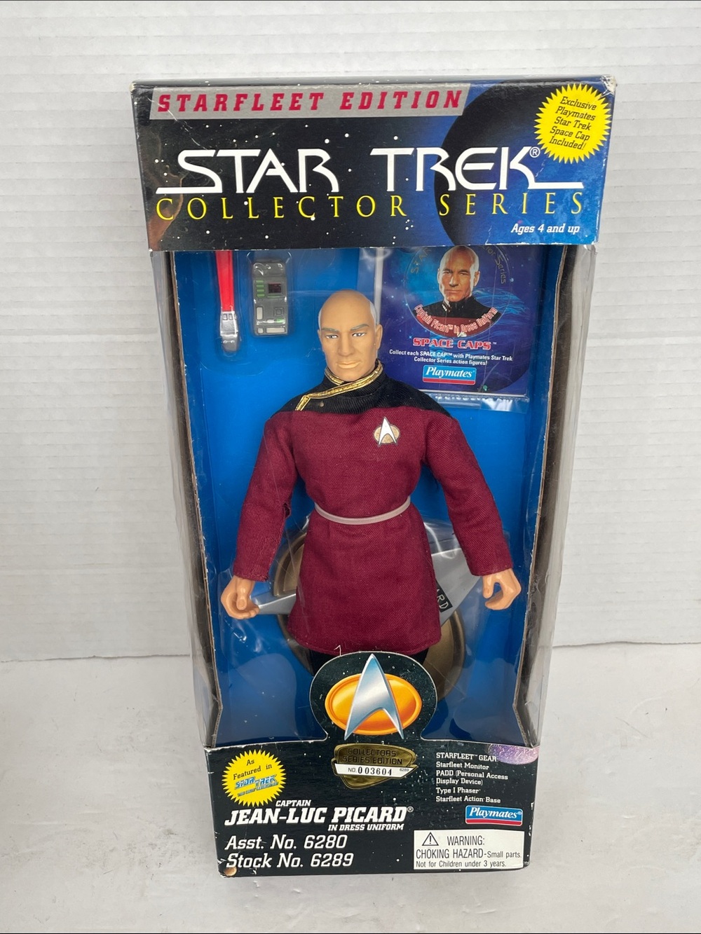 Star Trek Collector Series Jean-Luc Picard Starfleet Edition Playmates NEW 1995